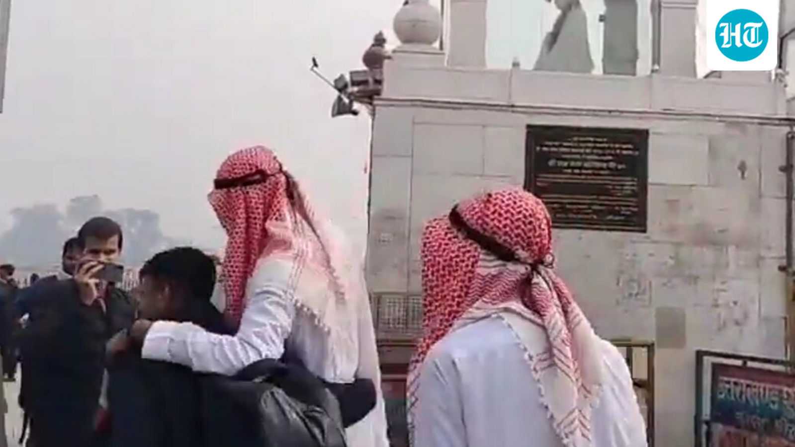 Two men walk around Haridwar's Har Ki Pauri in ‘sheikh’ attire; detained