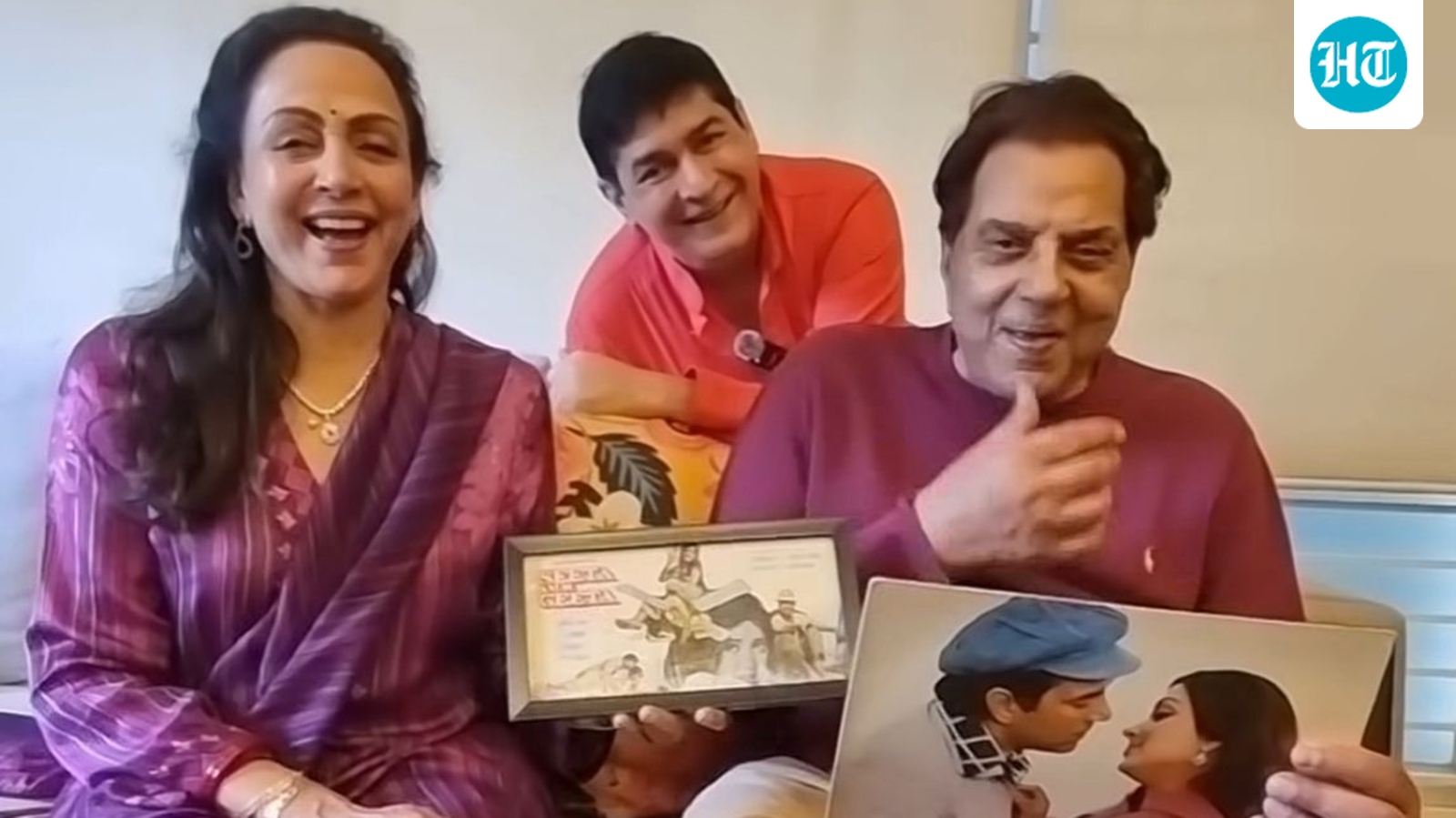 Hema Malini and Dharmendra dance to their hit track in old video recorded just months before his death. Watch