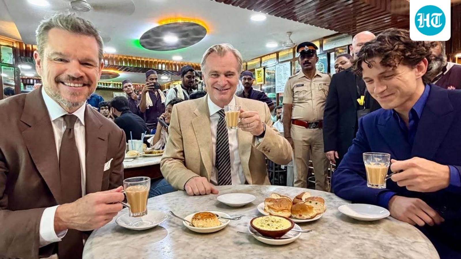 When The Odyssey team Christopher Nolan, Matt Damon and Tom Holland sipped chai at this iconic Bombay Irani café