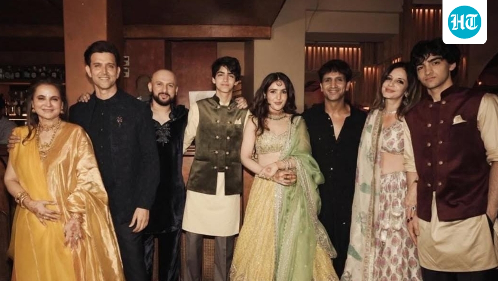 Hrithik Roshan posts pic with ex-wife Sussanne Khan, their kids Hrehaan and Hridhaan from cousin's wedding, pens note