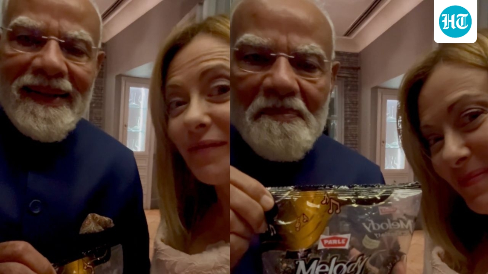 ‘Melodi’ gets sweeter: PM Modi gifts a pack of Melody toffee to Meloni | Video