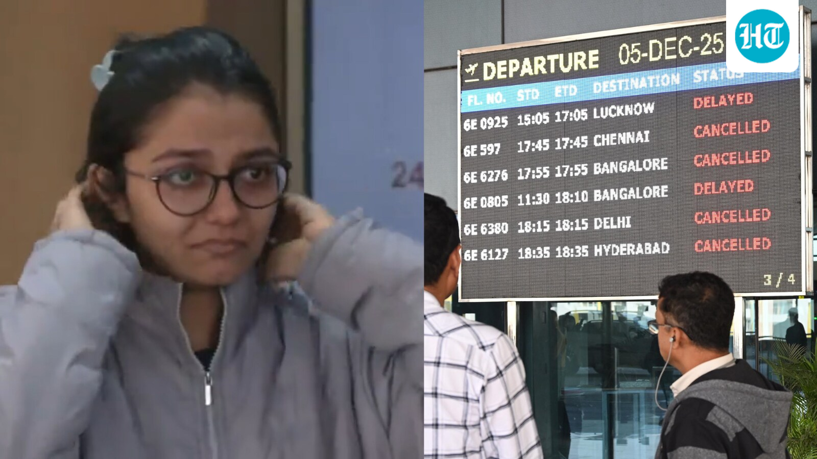 IndiGo flight cancellations live updates: Nearly 300 IndiGo flights cancelled in Delhi, Mumbai, Pune today