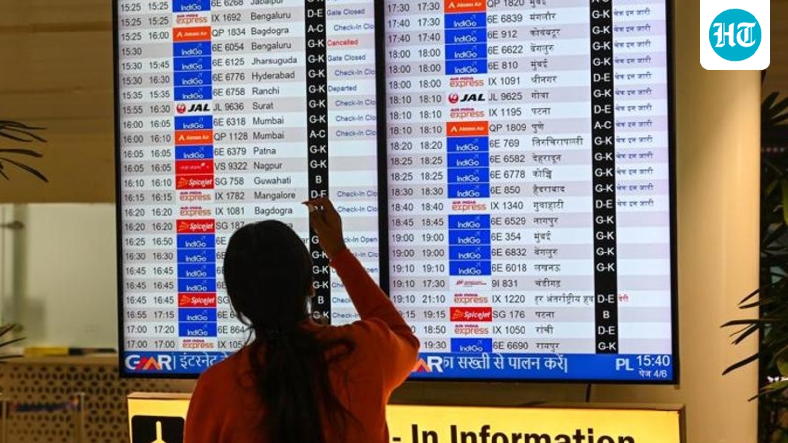 IndiGo flight status LIVE: DGCA begins monitoring refunds; over 100 flights cancelled today