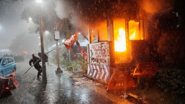 Protests erupt in Indonesia after motorcyclist killed by police vehicle in clashes