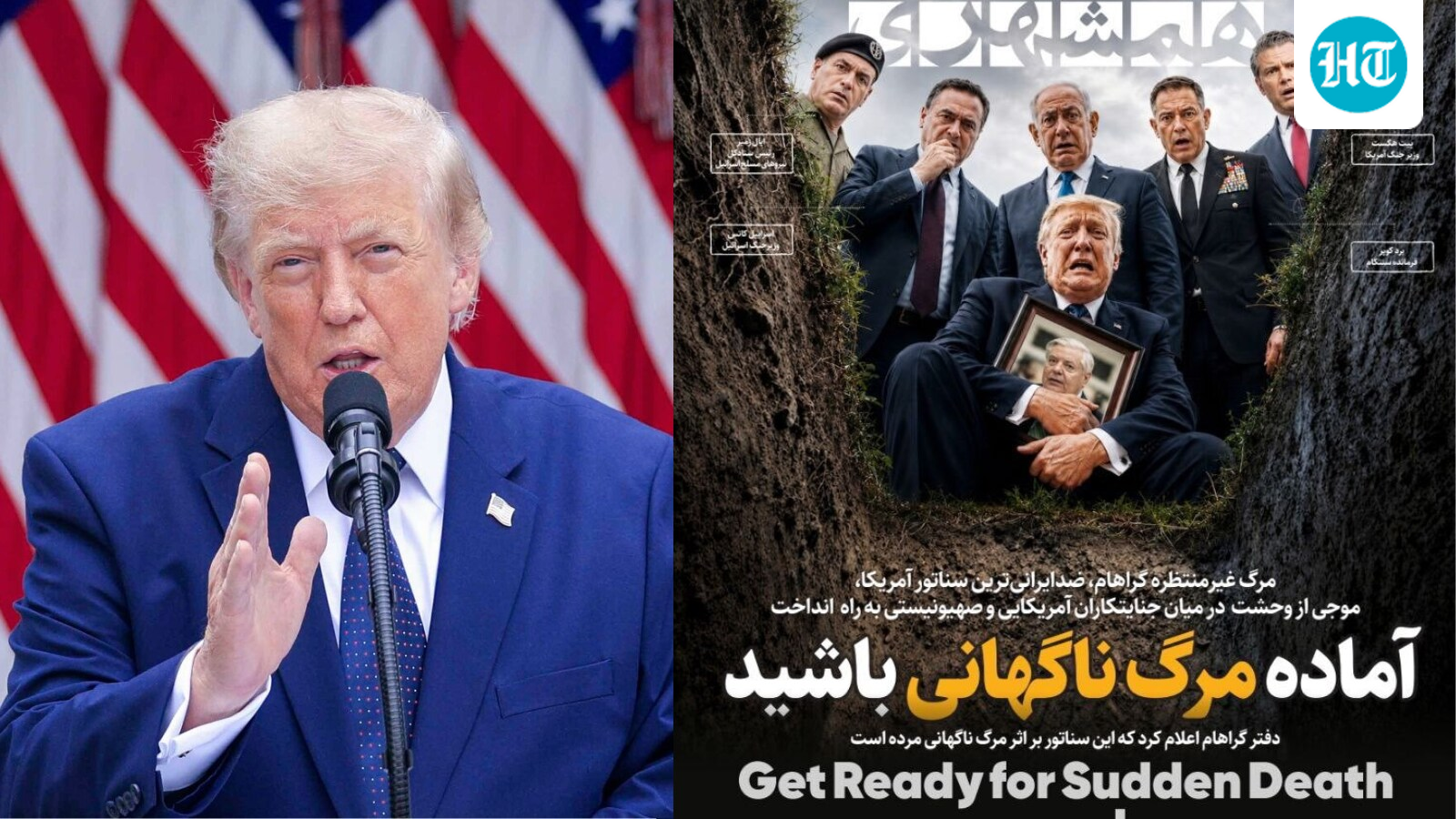 ‘Get ready for sudden death’: Iranian newspaper warns Trump after ally senator Graham dies