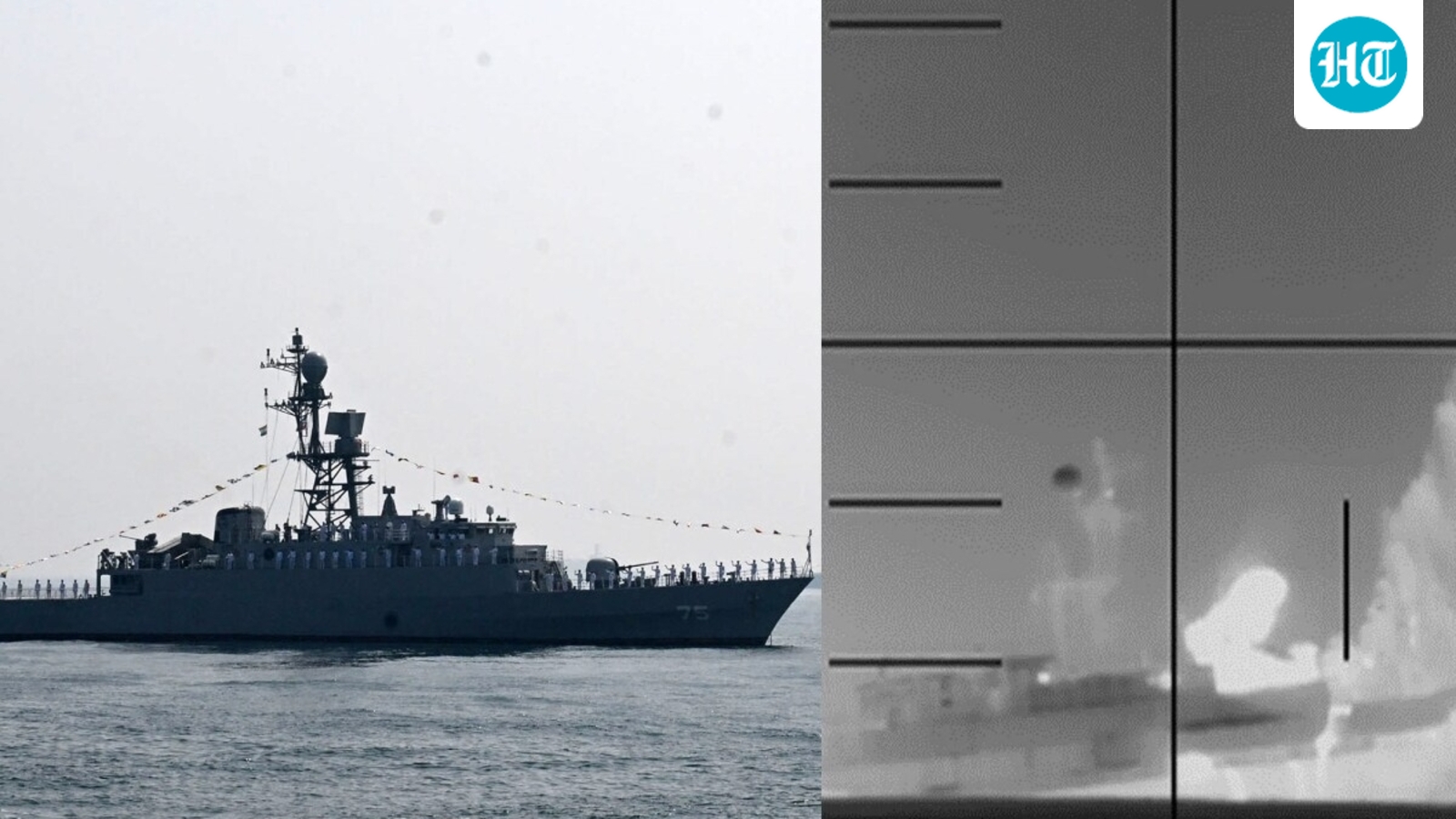 What led to the sinking of Iranian warship Iris Dena, headed back from India