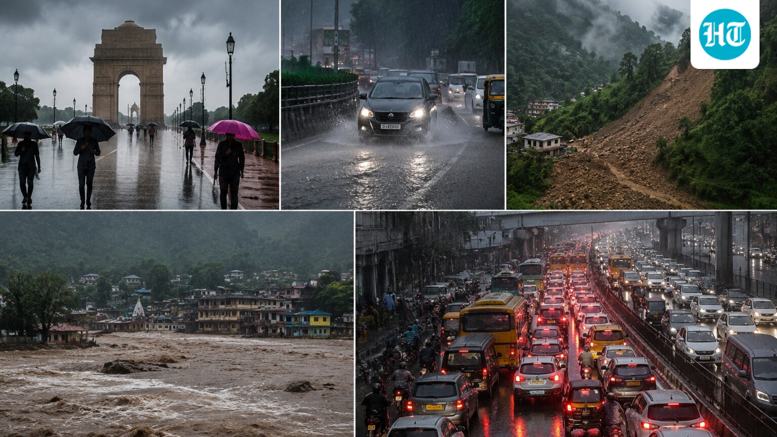 Weather, rain LIVE updates: Rain in Delhi, IMD issues red alert as monsoon 'countdown' begins