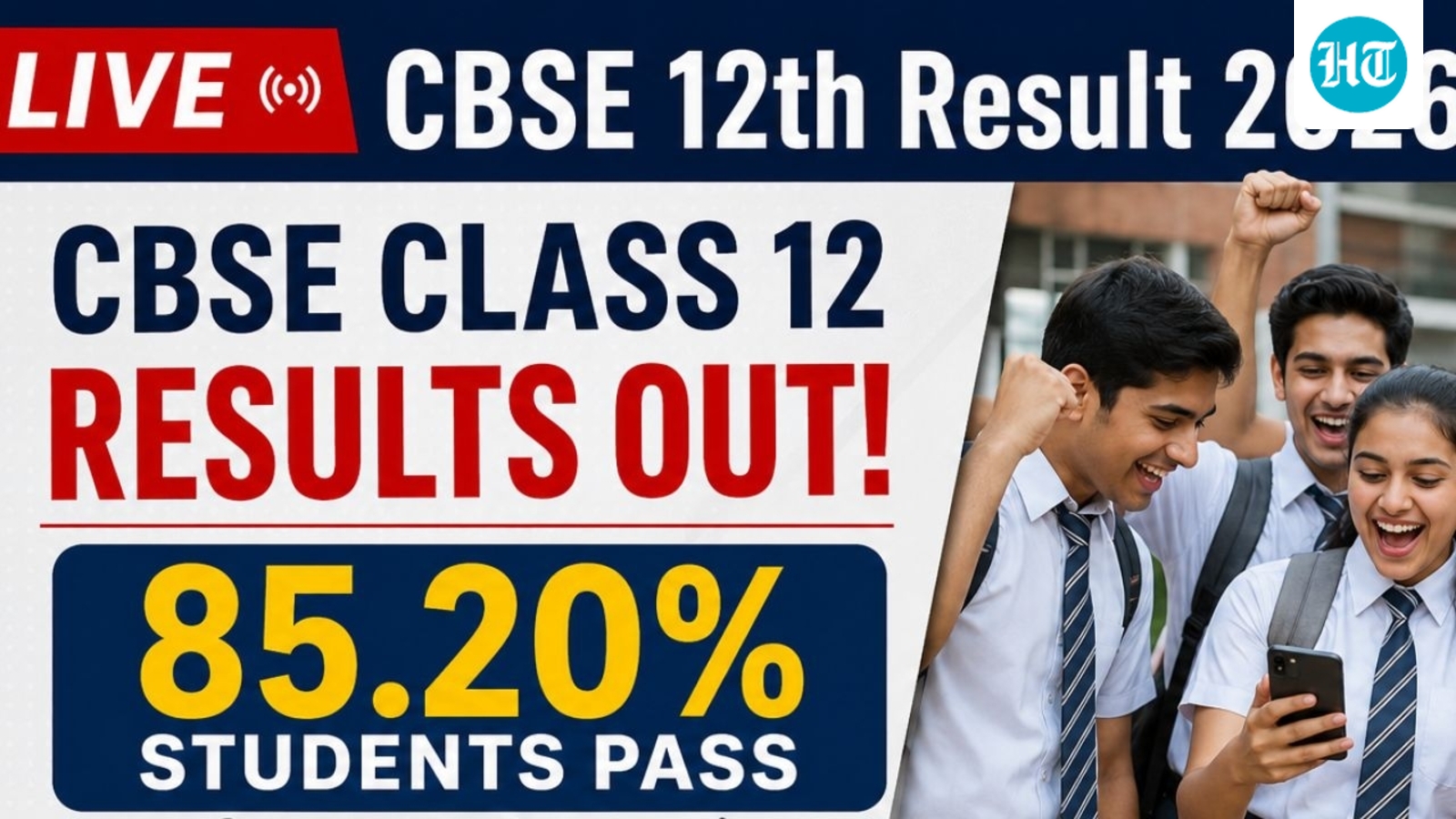 CBSE 12th Result 2026 LIVE: Class 12 results no longer 'coming soon', students can check their scores here
