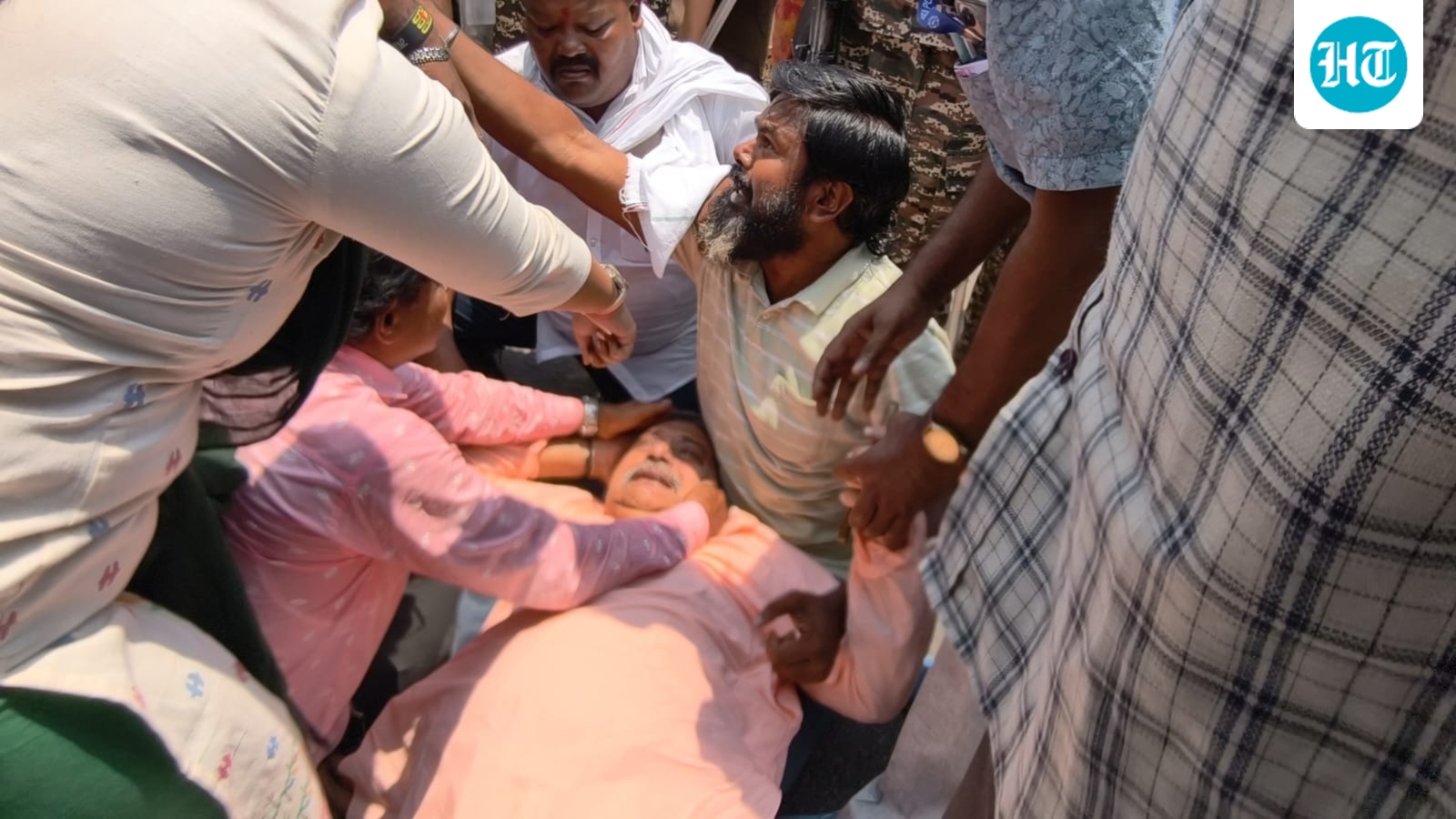 On Cam: TMC's Kalyan Banerjee holds head, falls to the ground after ‘attack’ in West Bengal's Hooghly