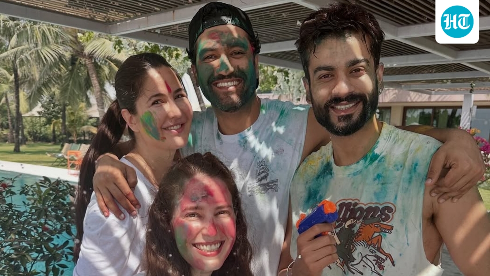 Katrina Kaif celebrates first Holi after becoming a mom, posts sweet pic with Vicky Kaushal, Sunny and Isabelle