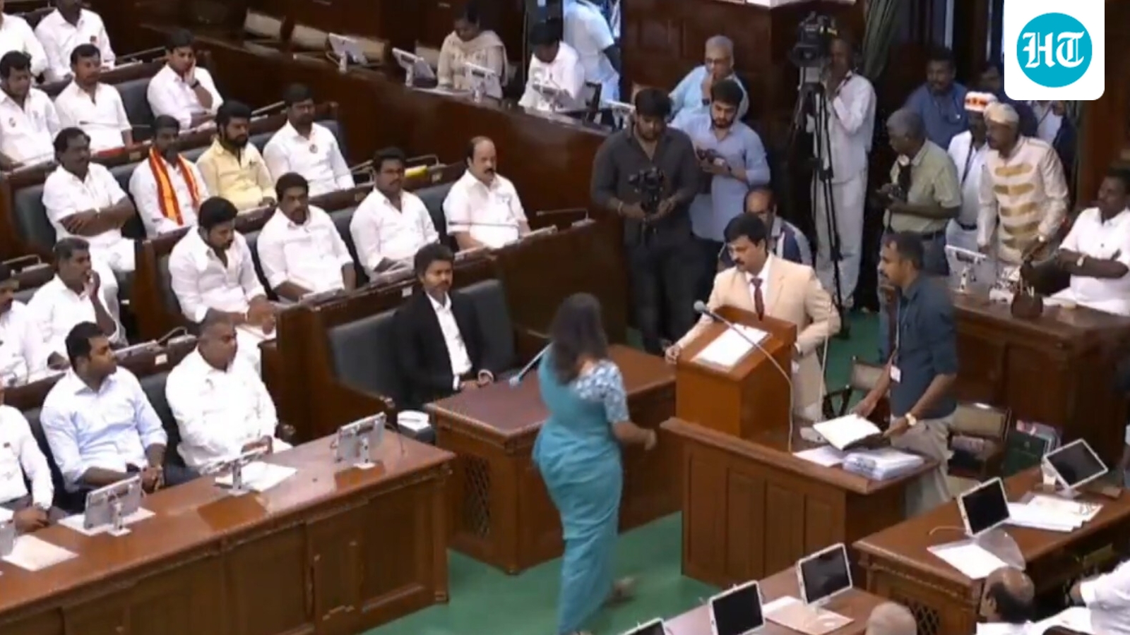 S Keerthana, Team Vijay's youngest minister, misses taking oath as she forgets her documents: Video