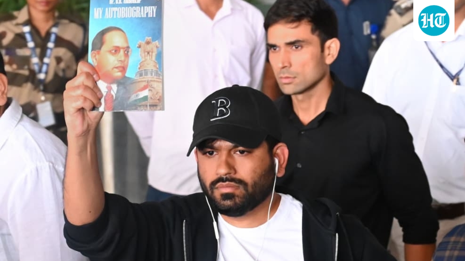 Abhijeet Dipke seen for first time after India arrival, flashes Ambedkar's biography