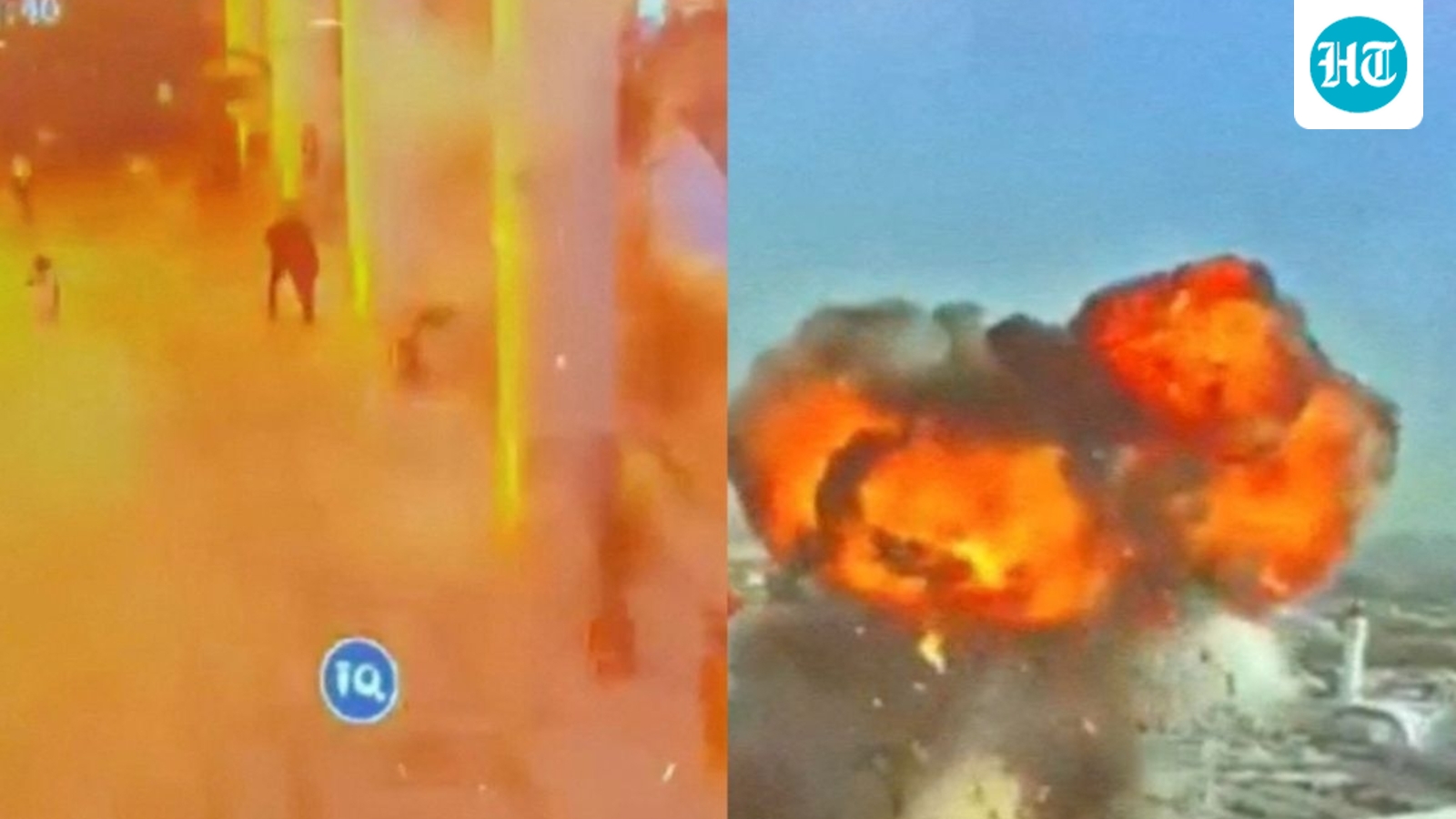 Iranian drone attack on Kuwait airport caught on camera; people seen running for cover | Watch
