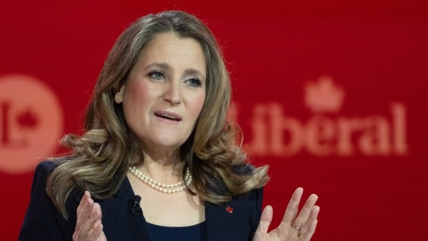 Chrystia Freeland leaving cabinet for Ukraine envoy position: sources