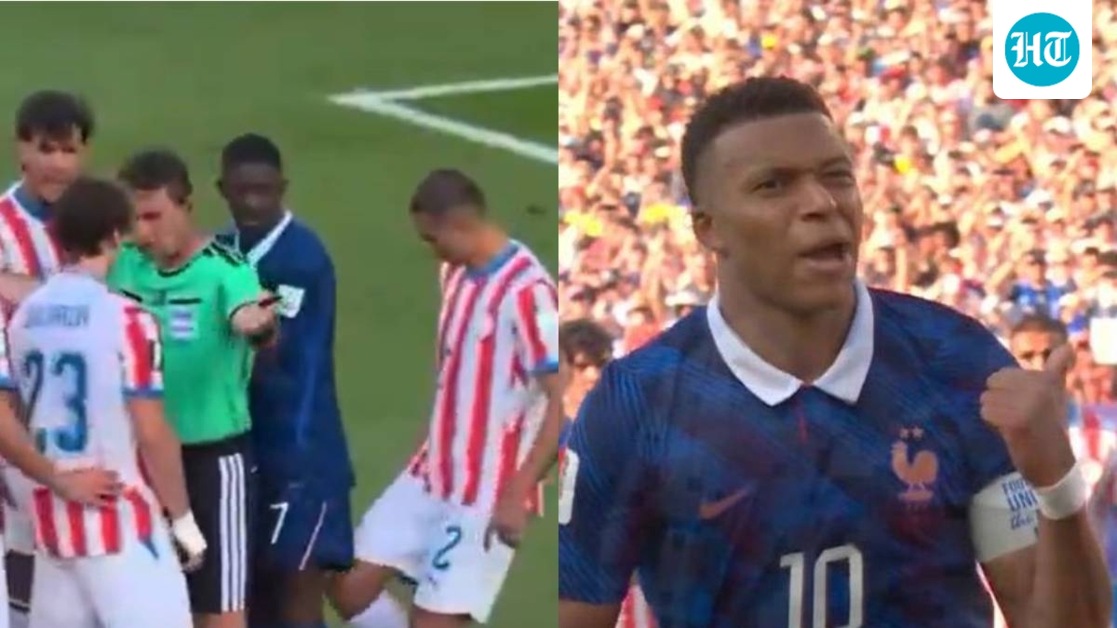 Paraguay's disgraceful penalty ploy backfires as Dembele tricks them before Kylian Mbappe buries the winner