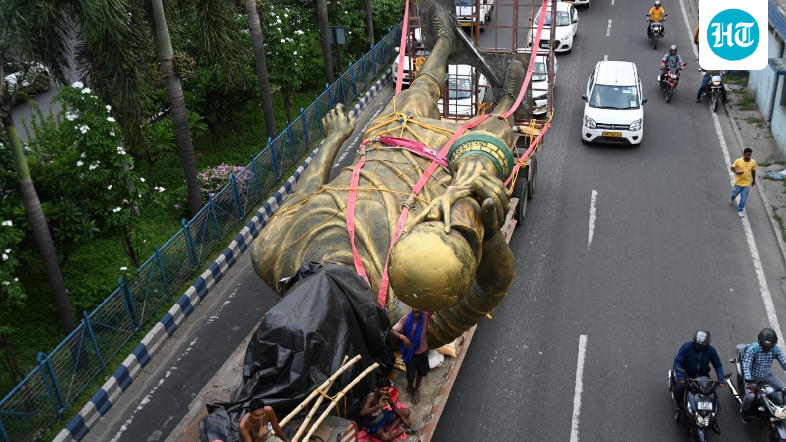 Football legend Messi's ‘swaying’ statue from Mamata era taken down in Kolkata, may be relocated