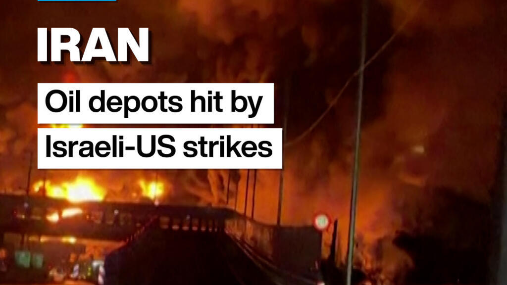 Iran : Oil depots hit by Israeli-US strikes
