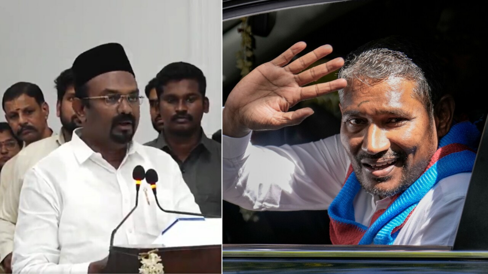 IUML’s AM Shahjahan, VCK’s Vanni Arasu sworn in as ministers in Tamil Nadu CM Vijay’s cabinet