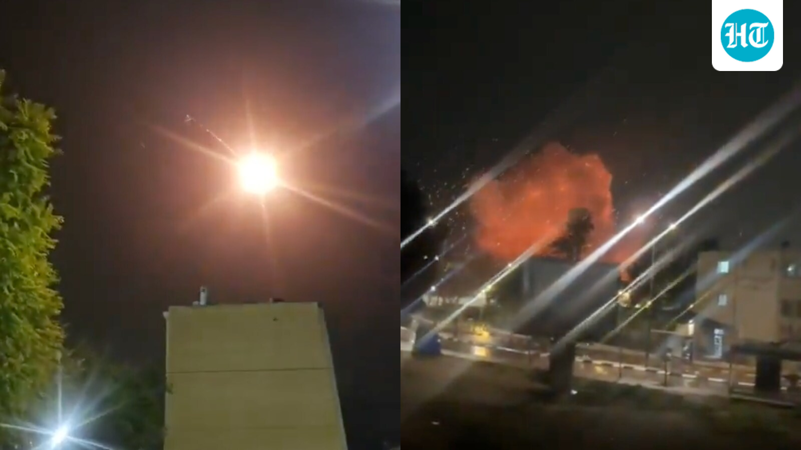 Huge ‘fireballs’ fall from sky as Iranian missiles target towns near Israeli nuclear research site | Video