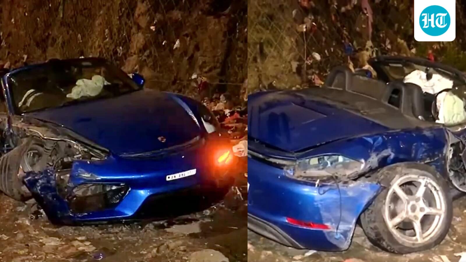 Watch: Porsche badly damaged after race with BMW goes wrong in Mumbai