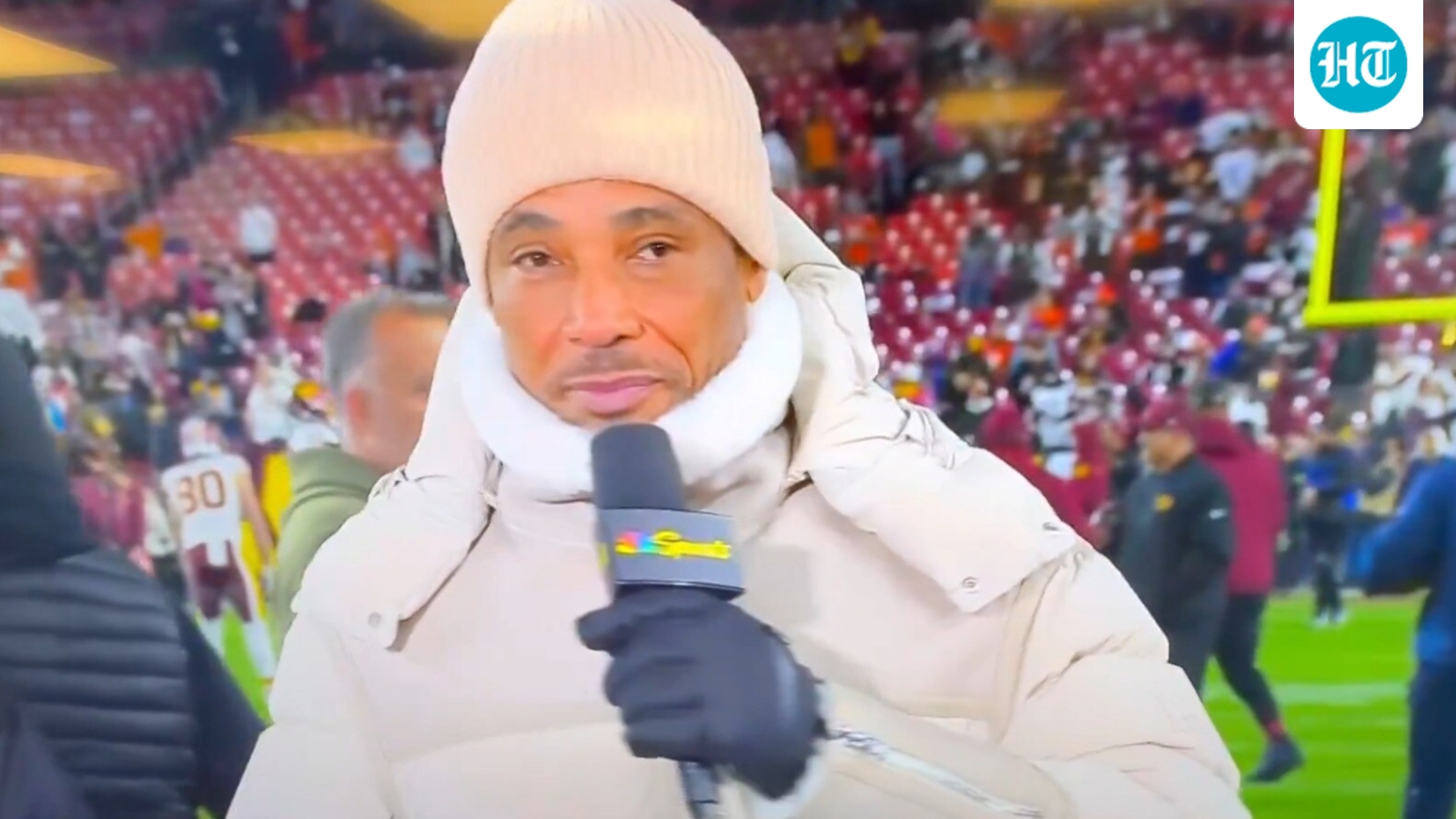 Fans worry after ex- NFL star Rodney Harrison freezes mid-sentence during live broadcast