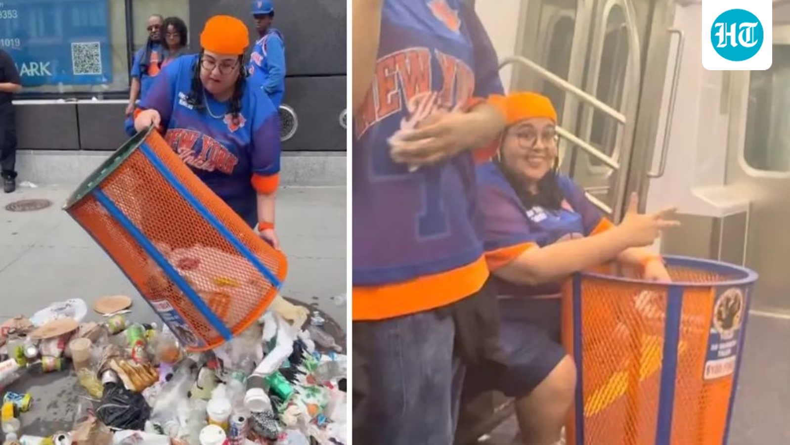 Who is Angie Báez? Woman fired from JPMorgan Chase after emptying Knicks trashcan on street, then stealing it | Video