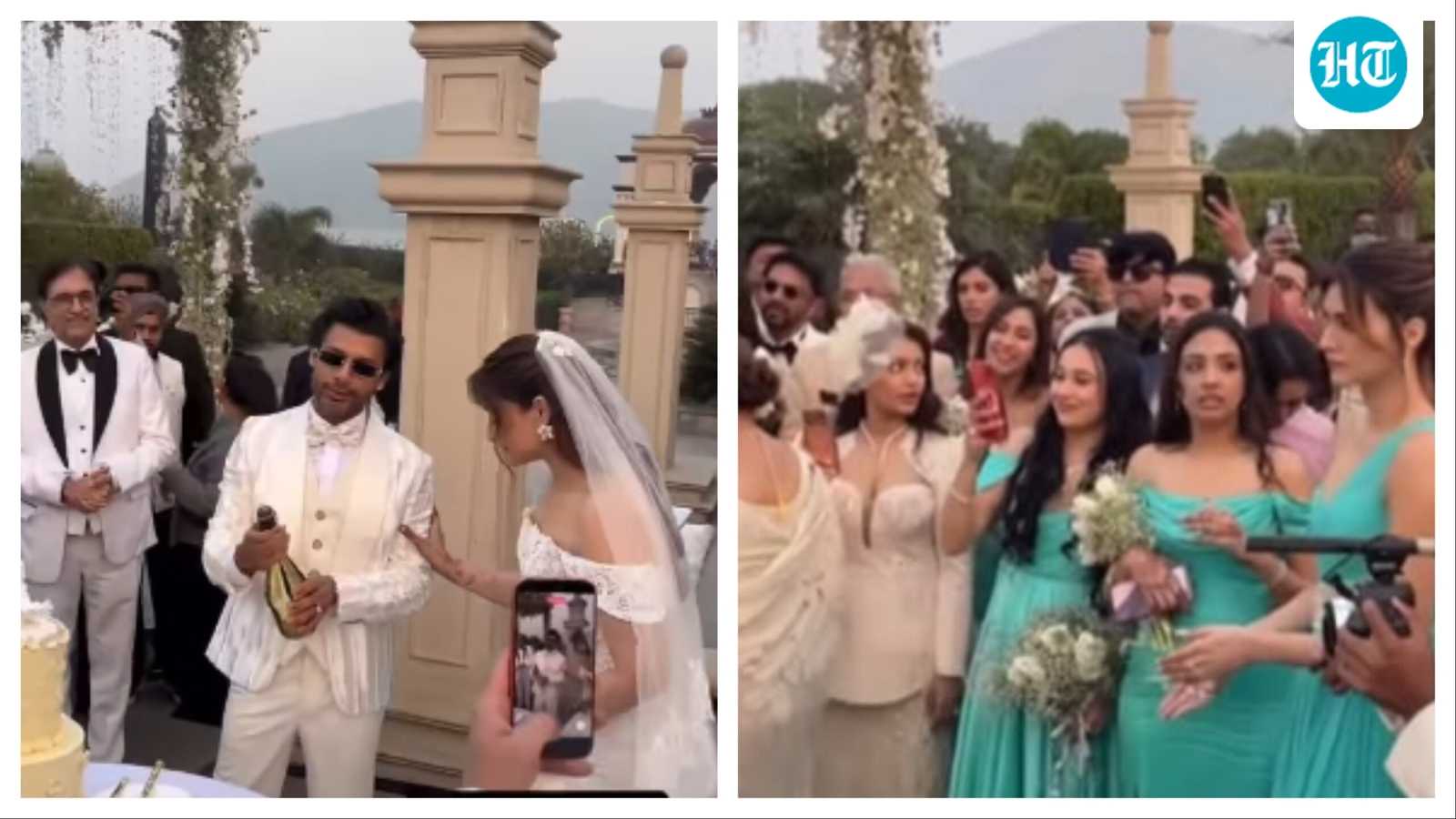 Nupur Sanon and Stebin Ben are married now: Bride glows in stunning white gown as the groom pops champagne