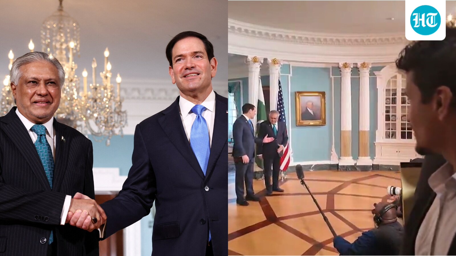 ‘Will Pakistan recognise Israel?’: Reporter shouts question, Ishaq Dar, Rubio walk away | WATCH