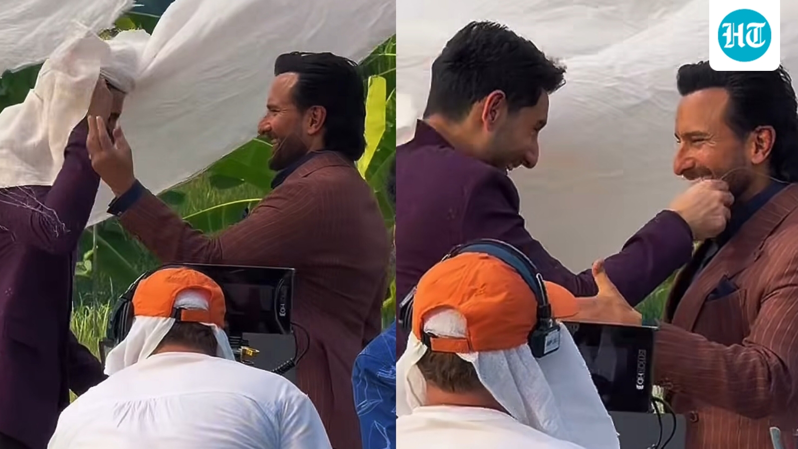 Saif Ali Khan and Ibrahim Ali Khan are goofiest father-son duo in fun first shoot together. Watch BTS video