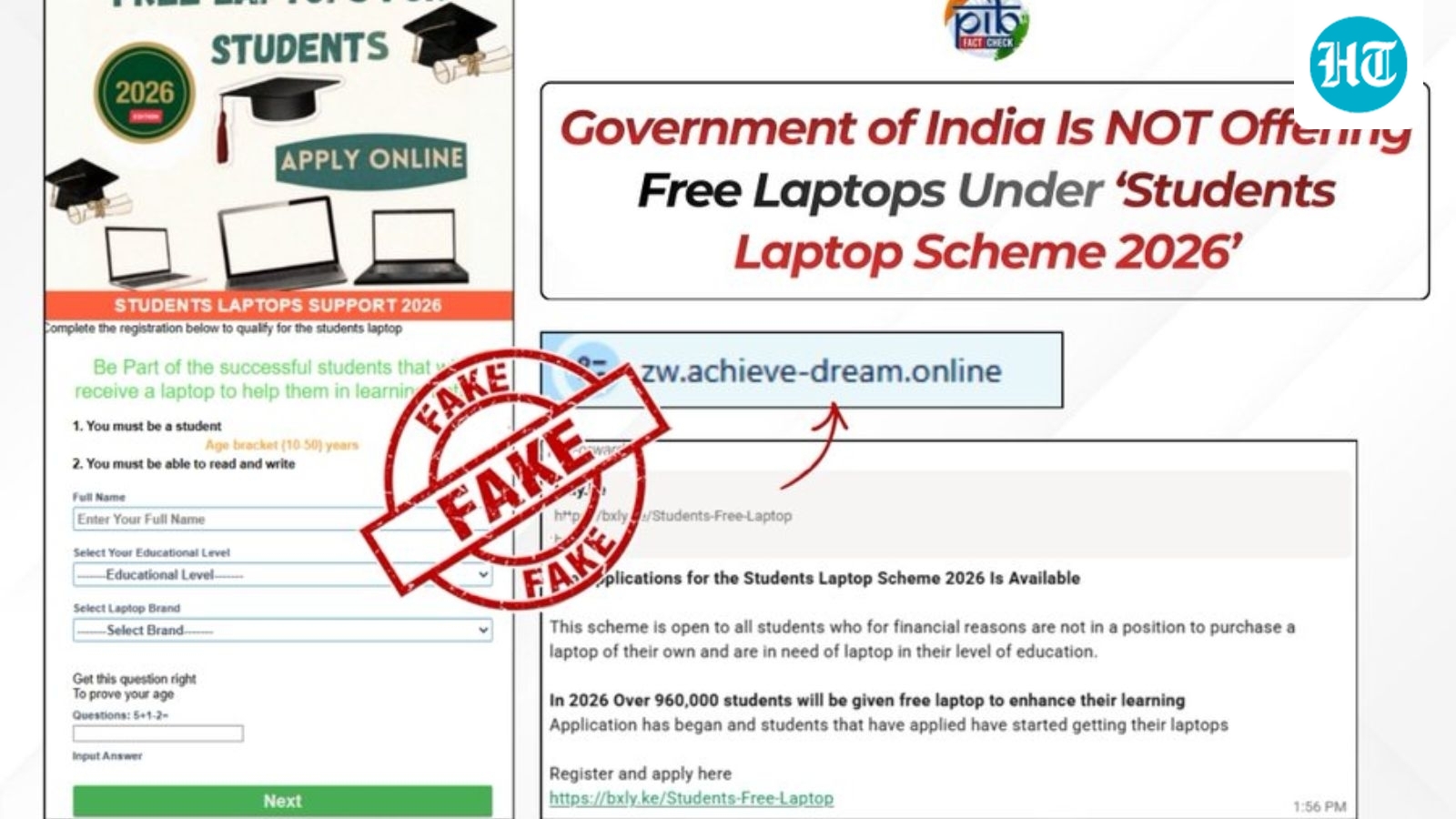 ‘Fake’: PIB Fact Check debunks claims of ‘National Student Laptop Scheme’