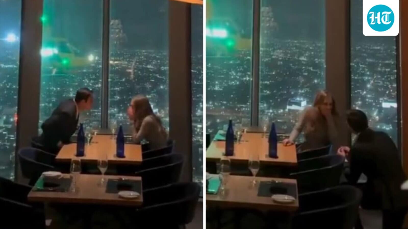 Man proposes to girlfriend with helicopter flying outside window at LA restaurant in ‘Hollywood-worthy’ scene | Watch