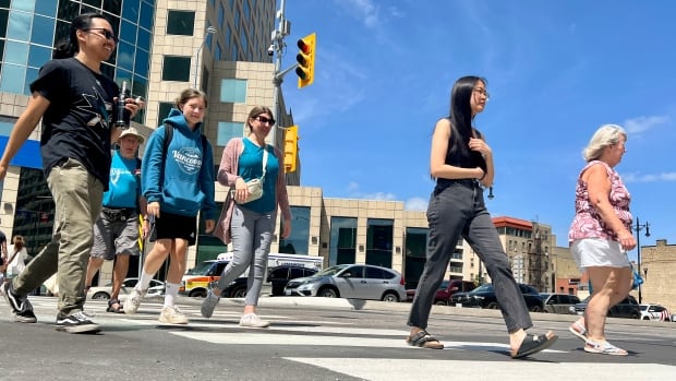 Winnipeg's Portage and Main reopens to pedestrians for 1st time in decades