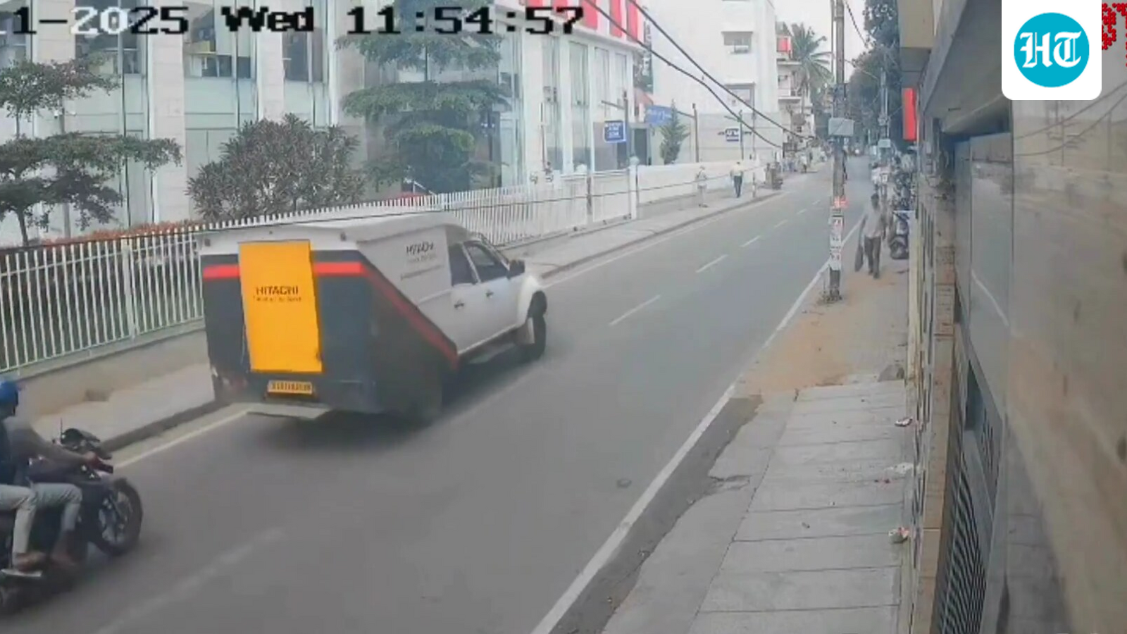 CCTV clip emerges after  ₹7 crore ATM cash van heist in Bengaluru