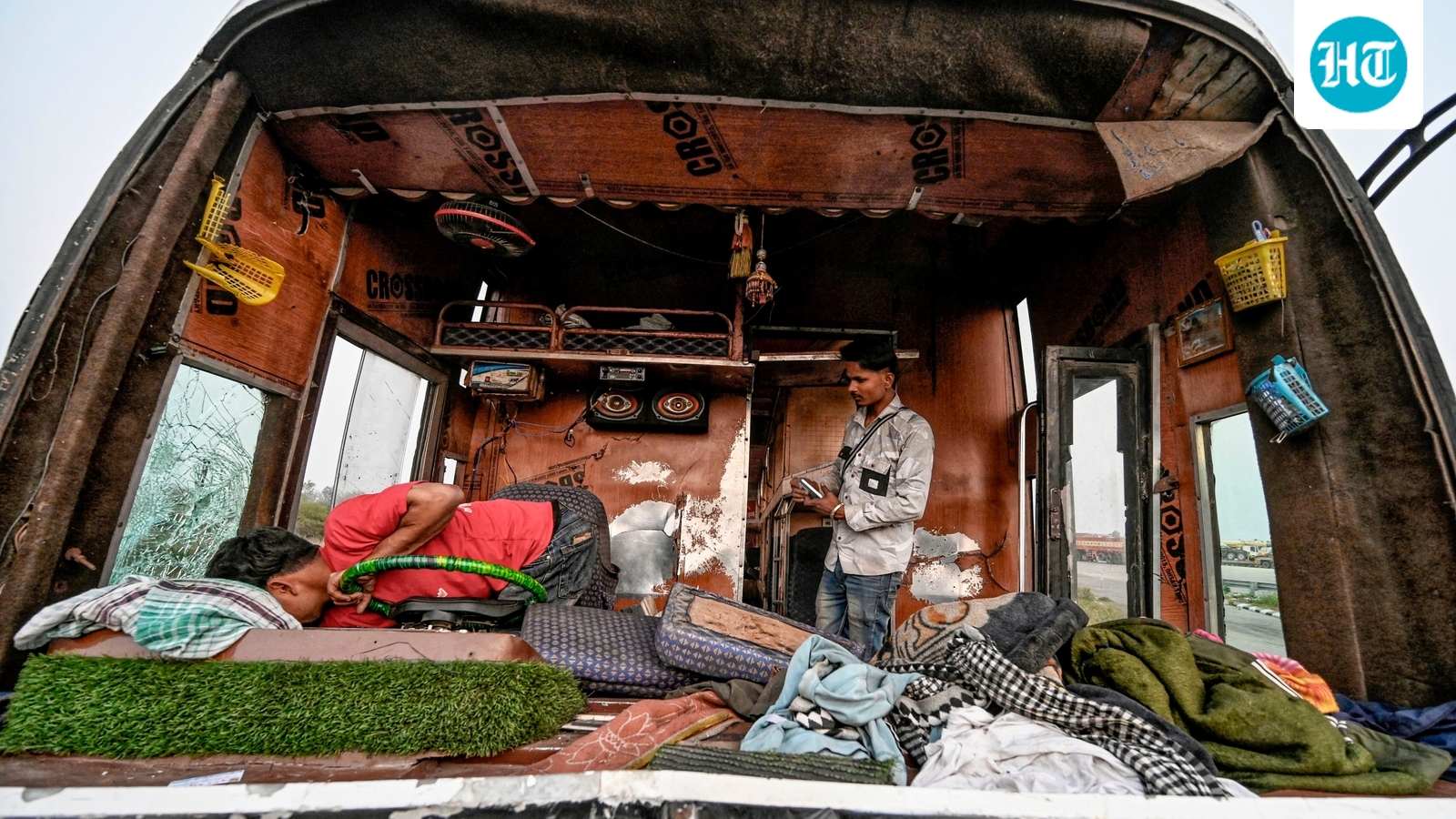 Bodies dangling, falling from windows: Distressing video captures aftermath of Lucknow bus accident