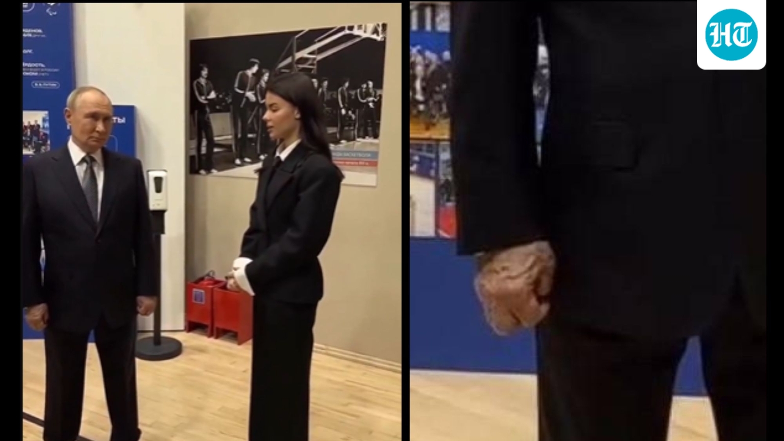 Vladimir Putin's 'swollen and sore' hand at public event sparks health rumours: 'His veins are bulging too'