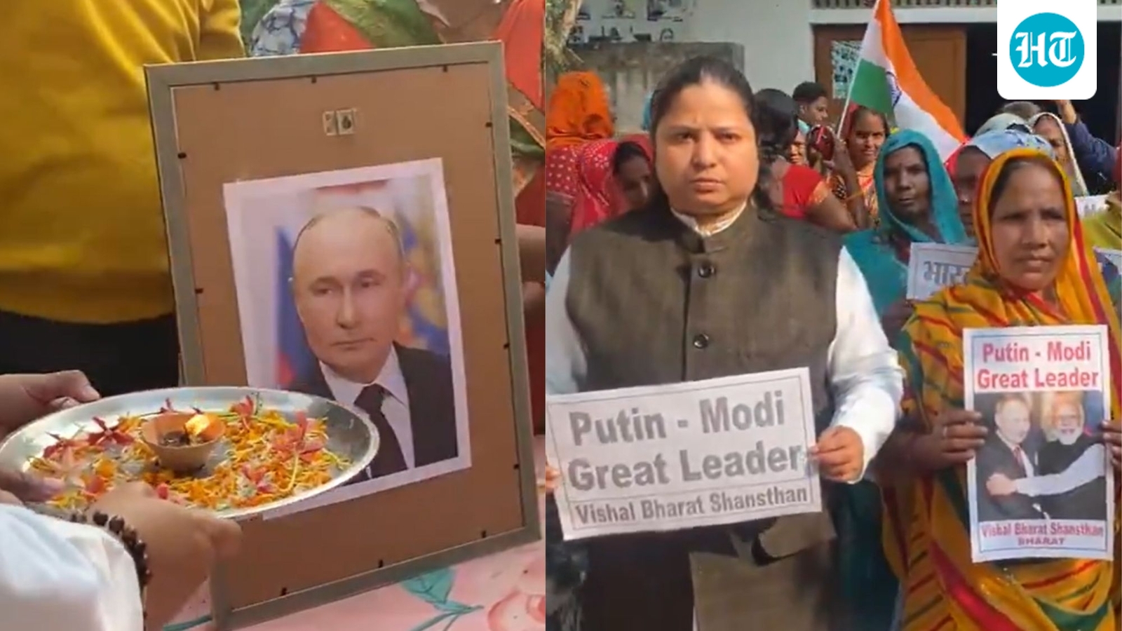 Varanasi locals perform aarti for Russian President Vladimir Putin ahead of India visit. Watch