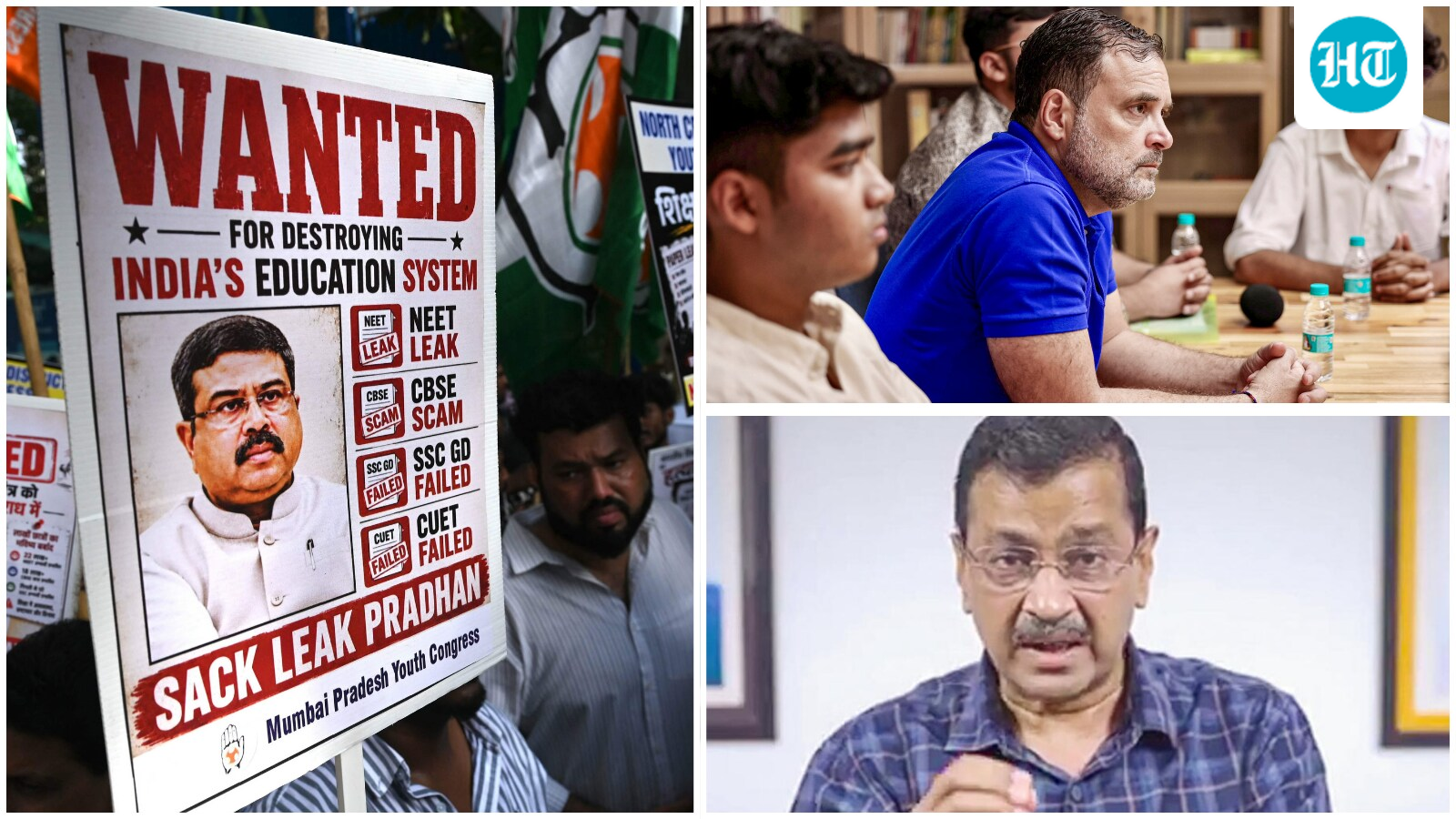 'Sack the minister': Rahul, Kejriwal demand Pradhan's resignation, say CBSE officials' transfer 'not enough'