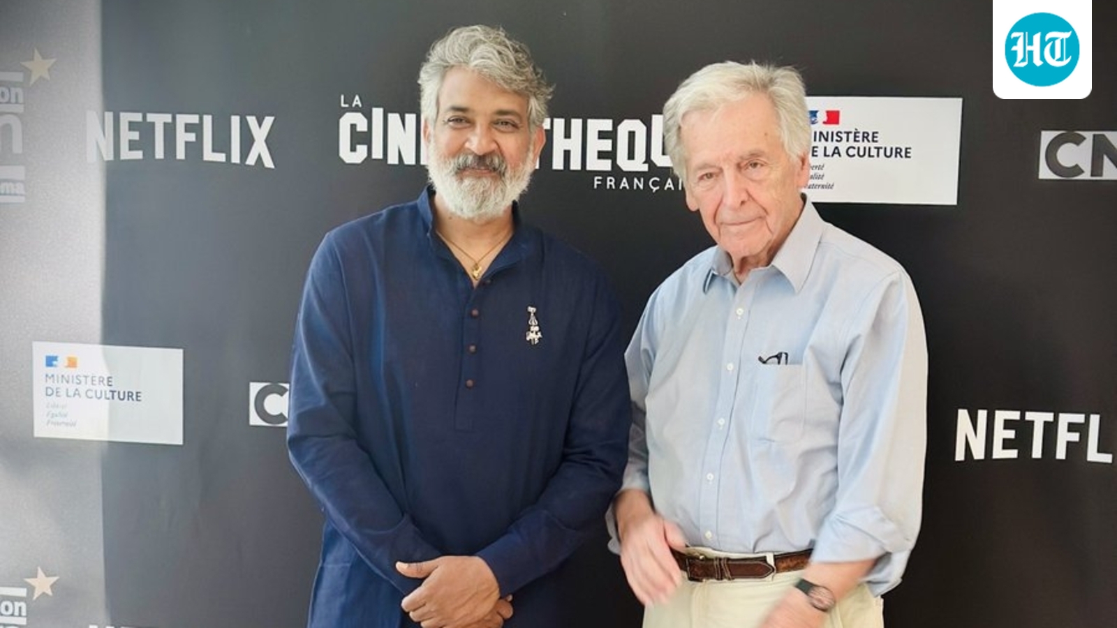 SS Rajamouli meets French filmmaker Costa-Gavras as Oscar-winning filmmaker spends 8 hours watching his films in Paris