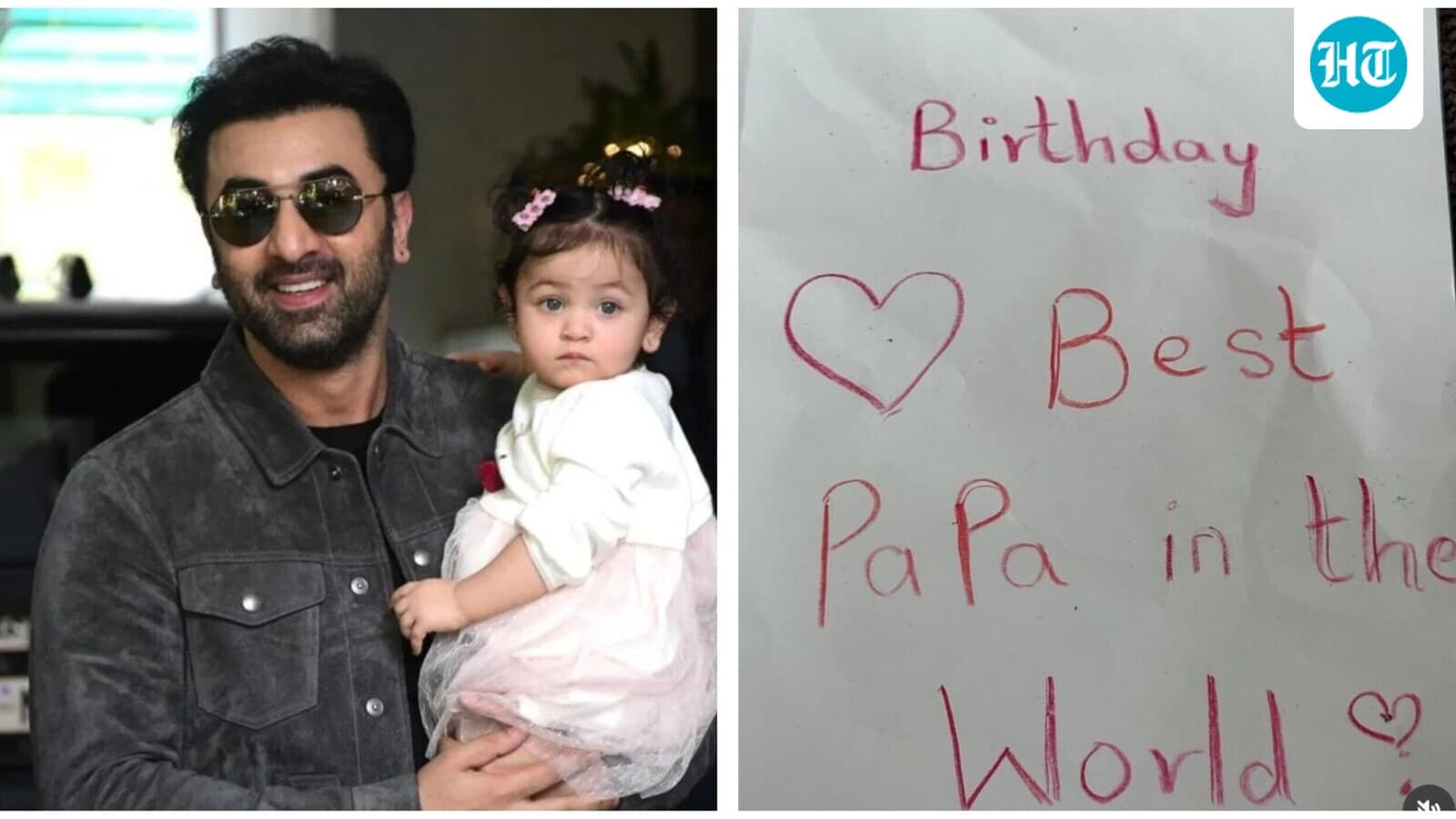 ‘Best Papa in the world’: Ranbir Kapoor gets the sweetest handwritten card from daughter Raha on his birthday