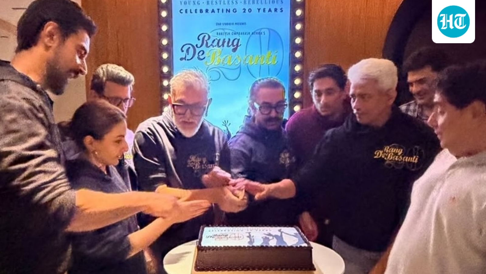 Rang De Basanti turns 20: Aamir Khan, Soha Ali Khan, Sharman Joshi and more celebrate with a special screening, cut cake