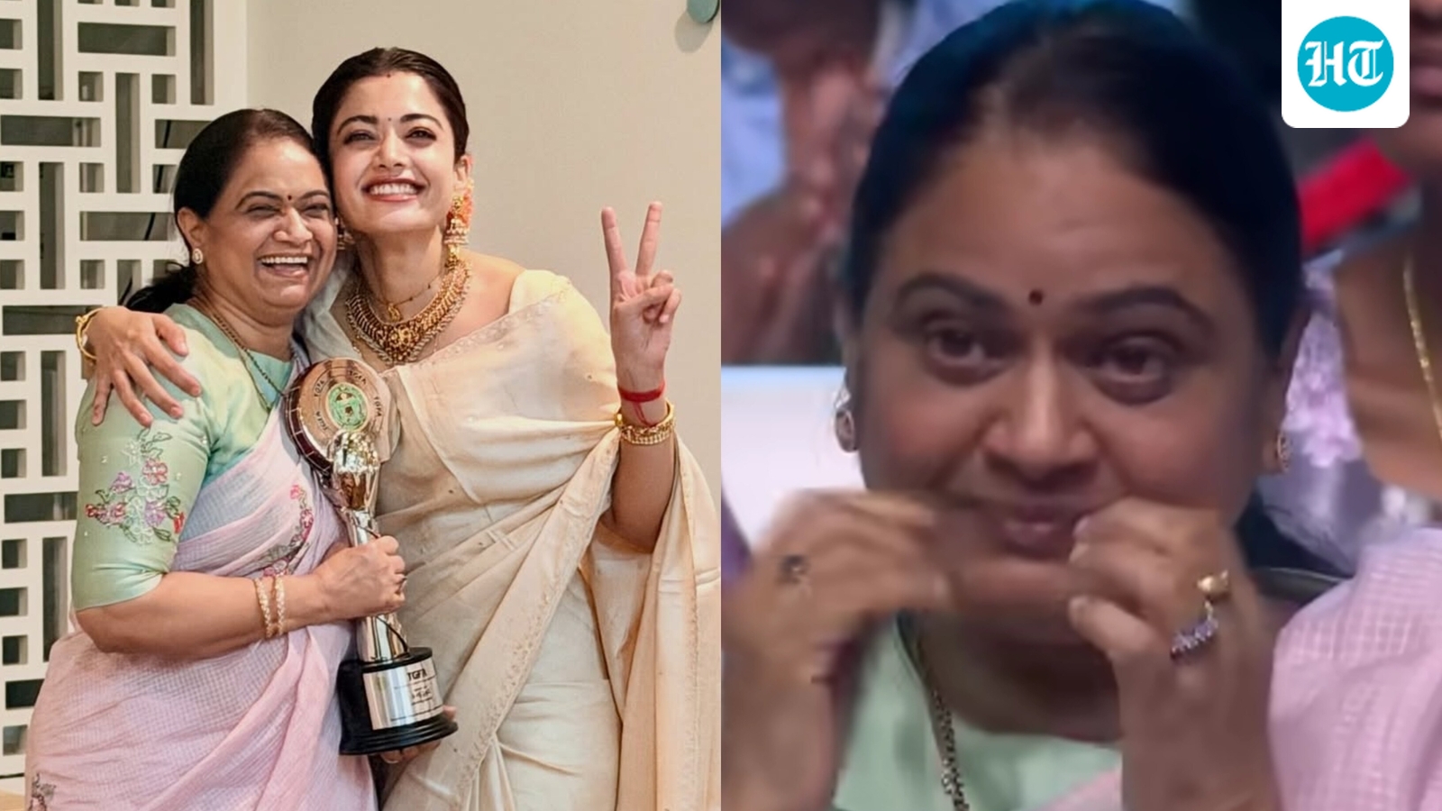Vijay Deverakonda’s mother gets emotional as bahu Rashmika Mandanna delivers a speech for an award: ‘I was trolled…’