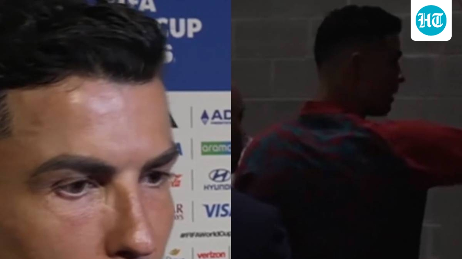Cristiano Ronaldo snaps, shouts 'Mbappe' and walks off in fresh clip after repeated Lionel Messi questioning