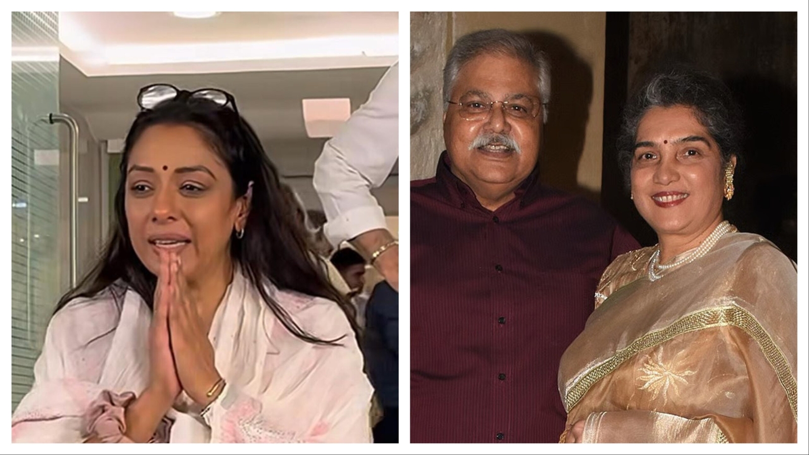 Rupali Ganguly folds hand to request paparazzi to not film Satish Shah’s widow Madhu: ‘Kaki ka mat lo’