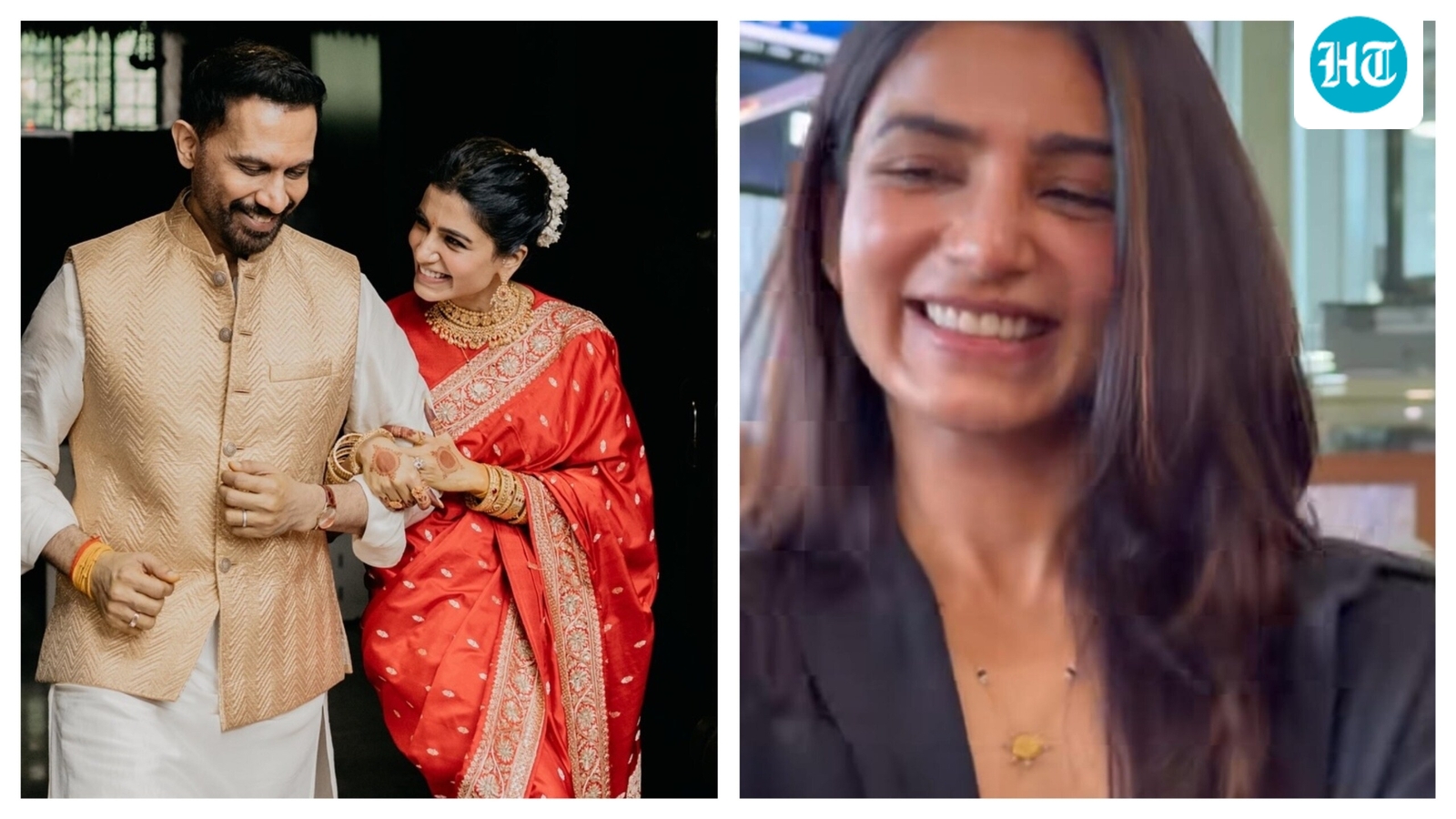 Newly wed Samantha Ruth Prabhu flaunts mangalsutra while Raj Nidimoru keeps it casual during recent airport outing