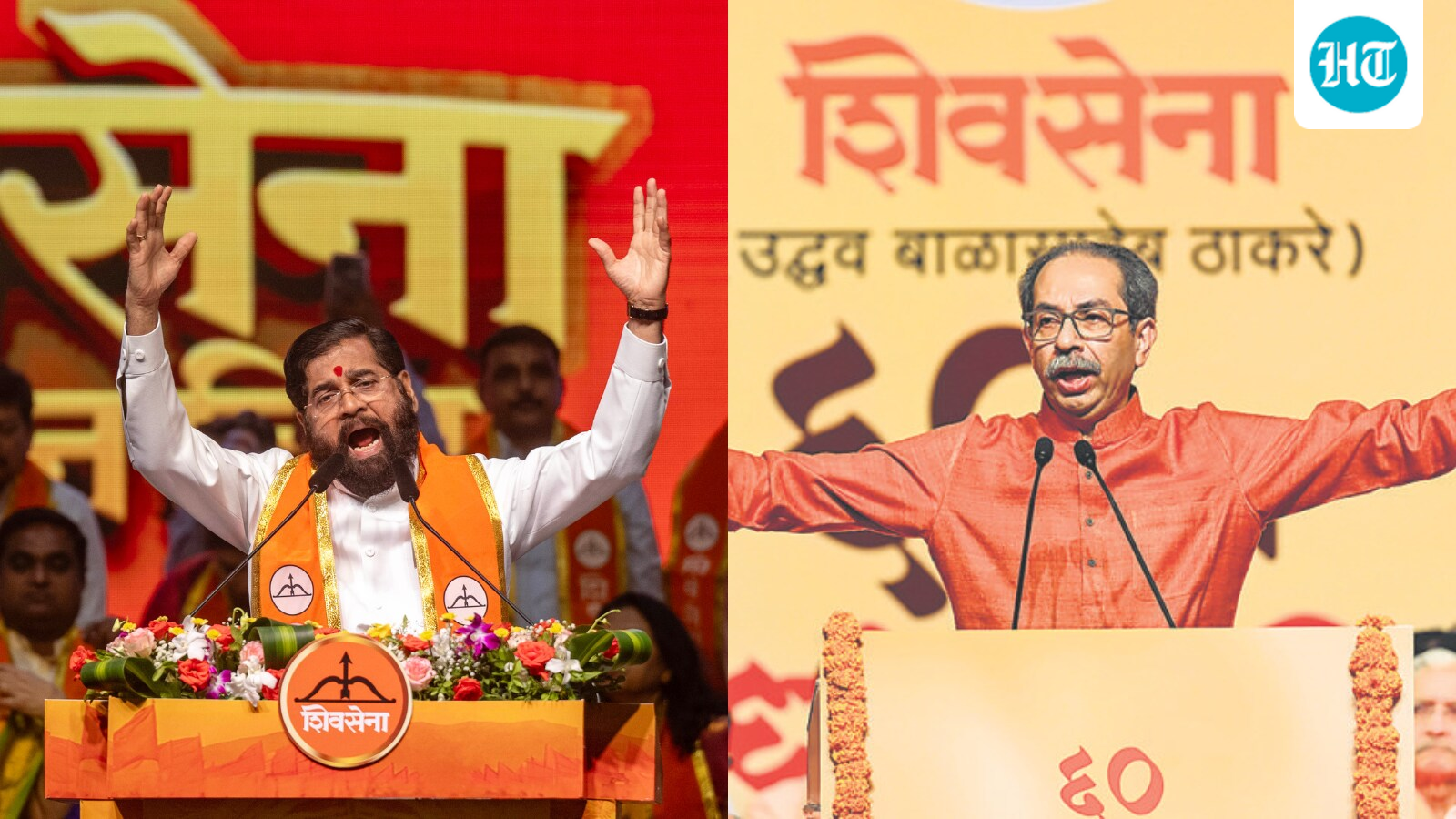 Shiv Sena vs Sena (UBT) on foundation day: Shinde, Thackeray spar as rebel MPs stay away