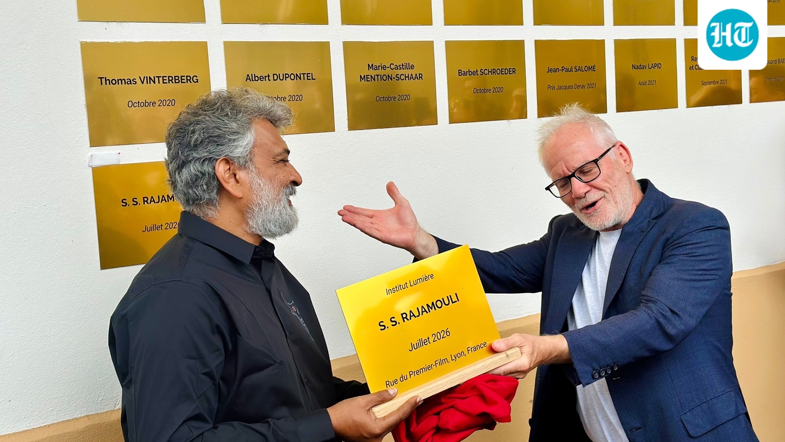 SS Rajamouli ‘humbled’ to receive plaque to his name alongside Martin Scorsese, Clint Eastwood, Quentin Tarantino