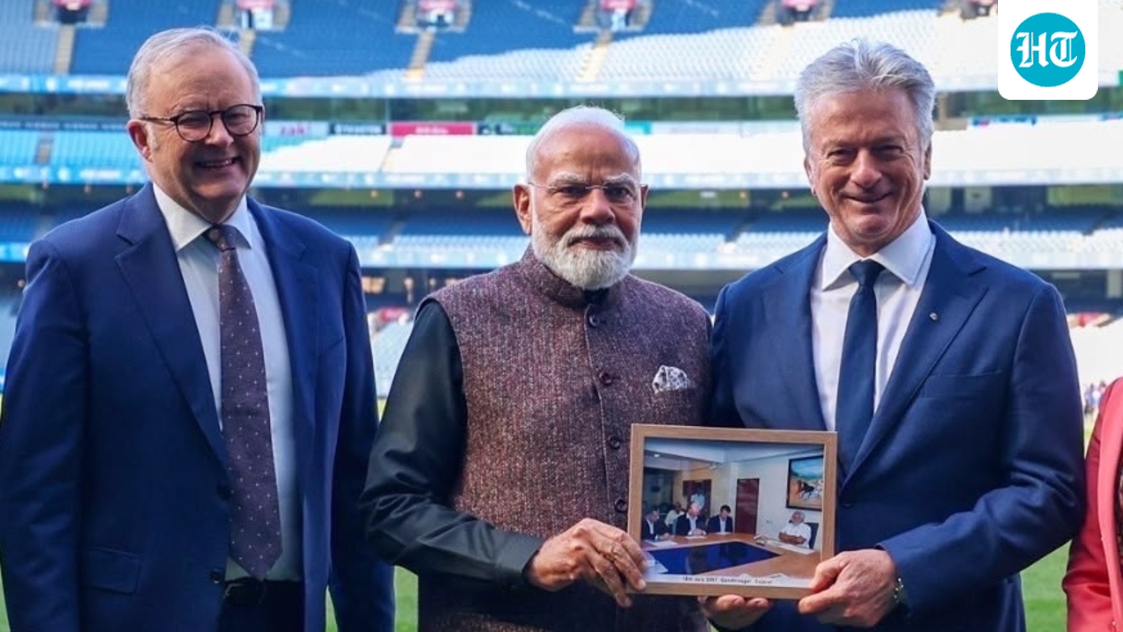 PM Modi's special, framed gift for cricket legend Steve Waugh during Australia trip