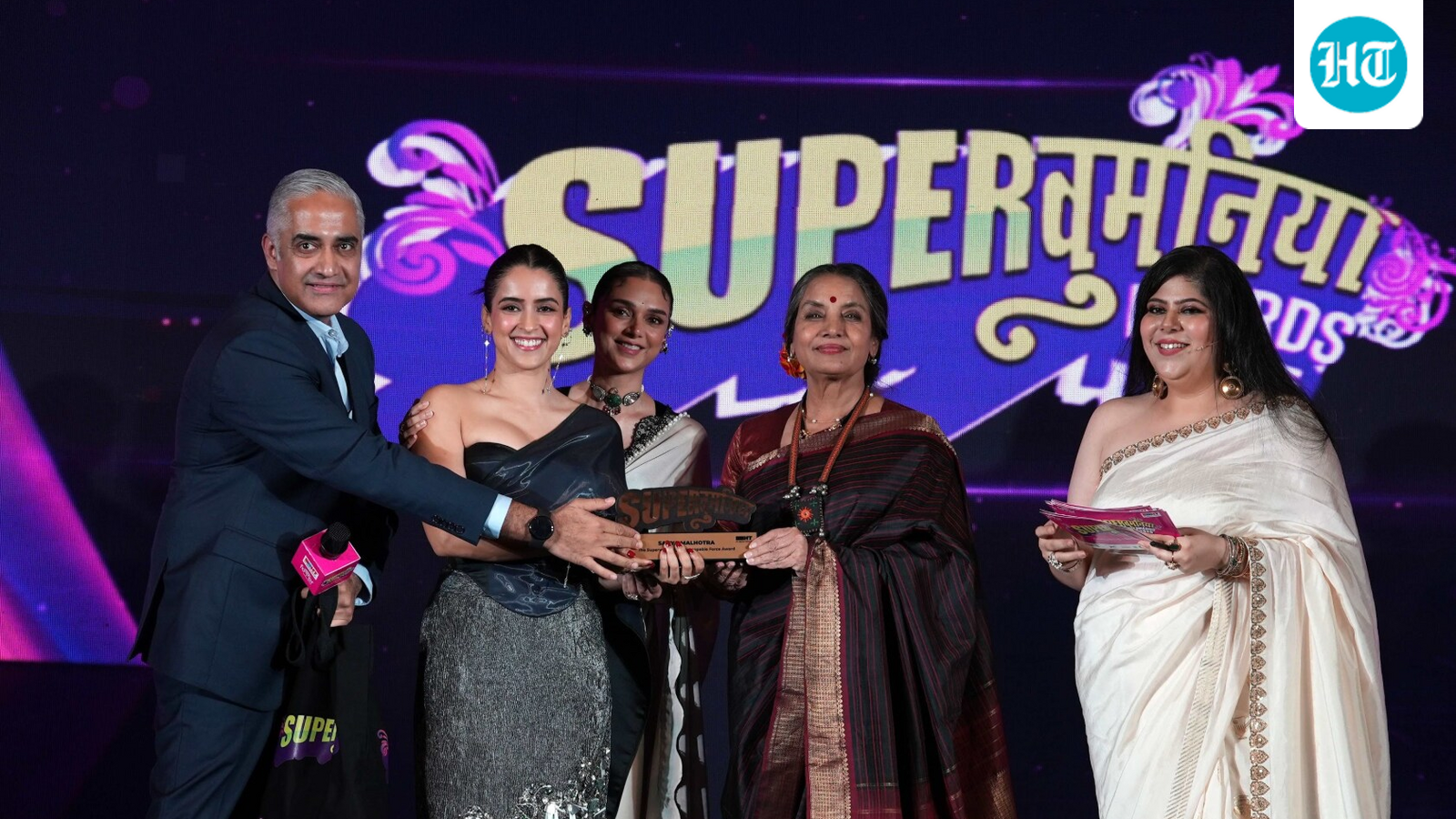 Shabana Azmi, Sanya Malhotra, Aditi Rao Hydari, Hina Khan and more shine at Superwomaniya Awards 2025