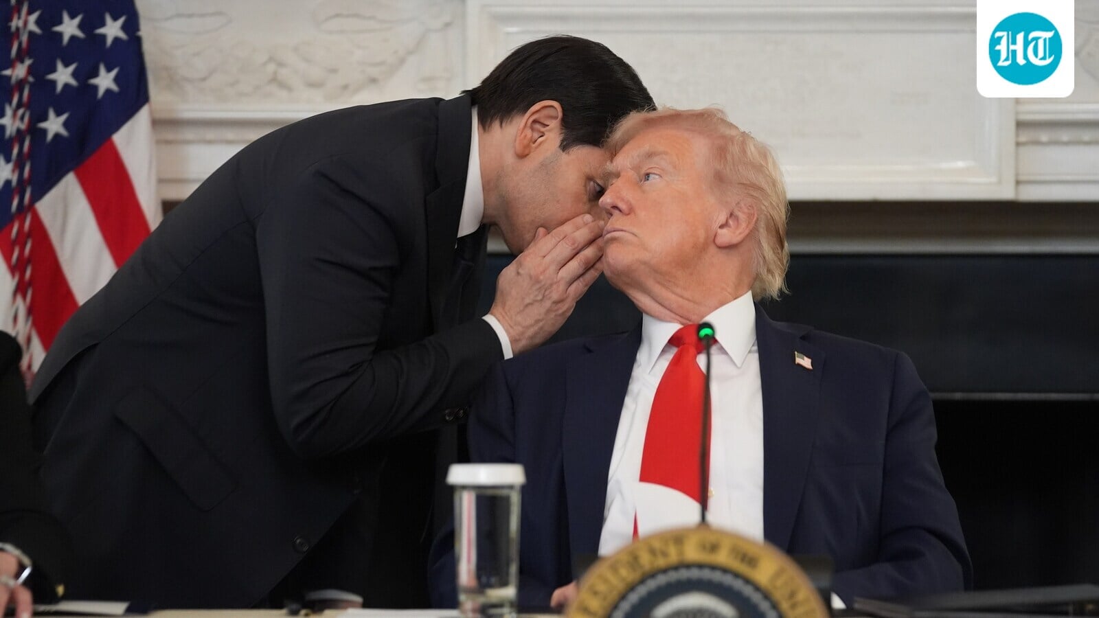 'Approve Truth Social post': Rubio passes secret note to Trump on Gaza deal during roundtable | Watch