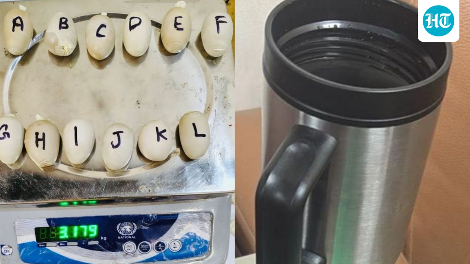 Gold dust inside capsules inside tumbler: Big bust worth  ₹3.89 crore at Mumbai airport